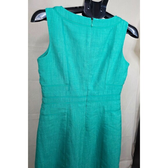 Ellen Tracy Blue-Green Sheath Dress – Size 8 (Early–Mid 2000s) - Sleeveless - Picture 6 of 14